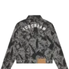 Chaqueta vaquera tipo trucker con estampado de conos