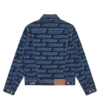 Chaqueta vaquera tipo trucker con logotipo repetido