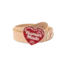 Cinturón de cuero con corazón
