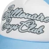 Gorra de camionero con letras en forma de diamante