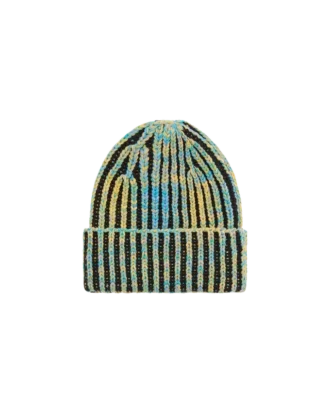 Gorro de punto teñido con el logotipo en letra cursiva