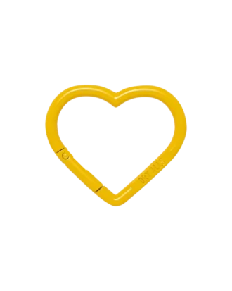 Mosquetón en forma de corazón