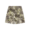 Pantalones cortos cargo de algodón con estampado de camuflaje superpuesto