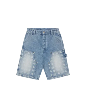 Pantalones cortos de carpintero de denim Diamonds & Dollars