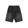 Pantalones cortos de carpintero de denim Diamonds & Dollars