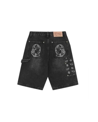 Pantalones cortos de carpintero de denim Diamonds & Dollars