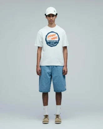 Pantalones cortos de pintor de denim