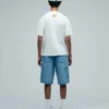 Pantalones cortos de pintor de denim