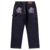 Pantalones de carpintero de denim Running Dog con ribete