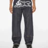 Pantalones de carpintero de denim Running Dog con ribete