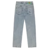 Pantalones vaqueros con aplique de Running Dog y doble bolsillo
