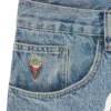 Pantalones vaqueros con forro a cuadros
