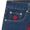 Pantalones vaqueros con Running Dog de cristal
