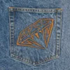 Pantalones vaqueros de denim con ribete «Diamonds & Dollars»