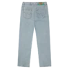 Pantalones vaqueros de doble bolsillo con el perro corriendo