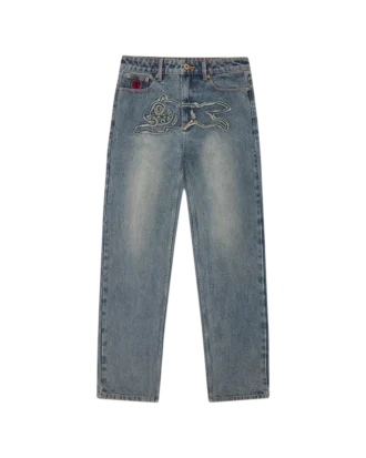 Pantalones vaqueros desgastados Running Dog para mujer