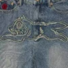 Pantalones vaqueros desgastados Running Dog para mujer