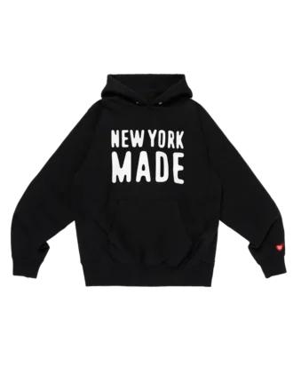 Sudadera con capucha de peso grueso fabricada en Nueva York