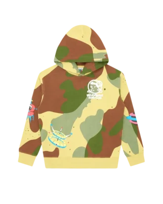 Sudadera con capucha para niños con estampado de Space Camo por toda la prenda