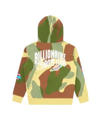 Sudadera con capucha para niños con estampado de Space Camo por toda la prenda