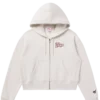 Sudadera con capucha y cremallera completa BGC clásica para mujer
