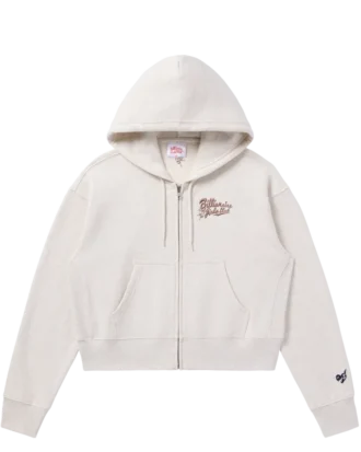 Sudadera con capucha y cremallera completa BGC clásica para mujer