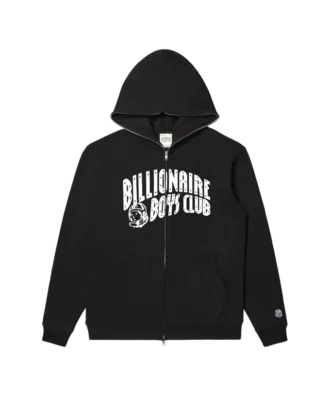 Sudadera con capucha y cremallera completa con el Curve Logo