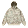 Sudadera con capucha y cremallera completa de algodón