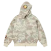 Sudadera con capucha y cremallera completa de algodón