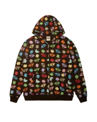 Sudadera con capucha y cremallera completa Diamonds & Dollars