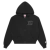 Sudadera con capucha y cremallera de cristal para mujer