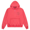 Sudadera con capucha y cremallera de estilo universitario oversize