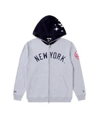 Sudadera con capucha y cremallera de los NY Yankees