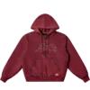 Sudadera con capucha y cremallera lavada