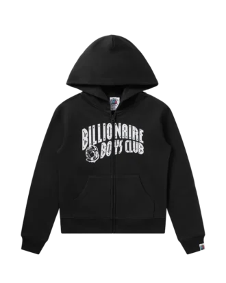 Sudadera con capucha y cremallera para niño con el Curve Logo clásico