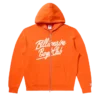 Sudadera con capucha y cremallera Script
