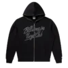 Sudadera con capucha y cremallera Script