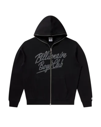 Sudadera con capucha y cremallera Script