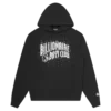 Sudadera con capucha y logotipo en arco adornado