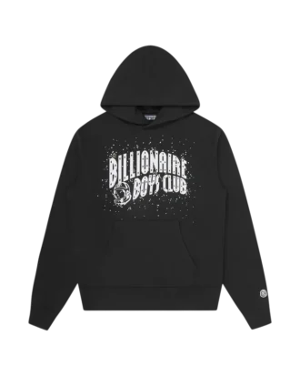Sudadera con capucha y logotipo en arco adornado