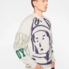 Sudadera con cara grande