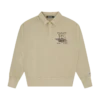 Sudadera con cremallera de un cuarto de largo lavada «Boat Club»