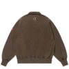 Sudadera con media cremallera y logotipo bordado