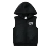 Sudadera sin mangas con capucha y cremallera para niños