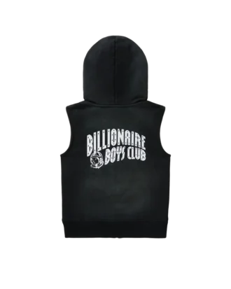 Sudadera sin mangas con capucha y cremallera para niños