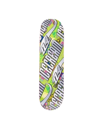 Tabla de skate con el logotipo Chrome